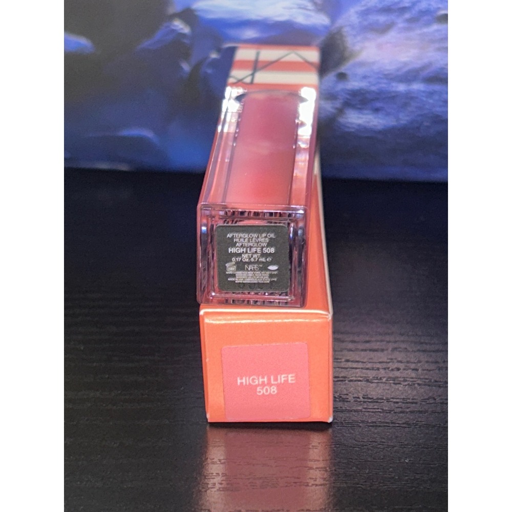 NARS Afterglow Lip Oil High Life 508 Hydrating Shine New - Picture 2 of 2